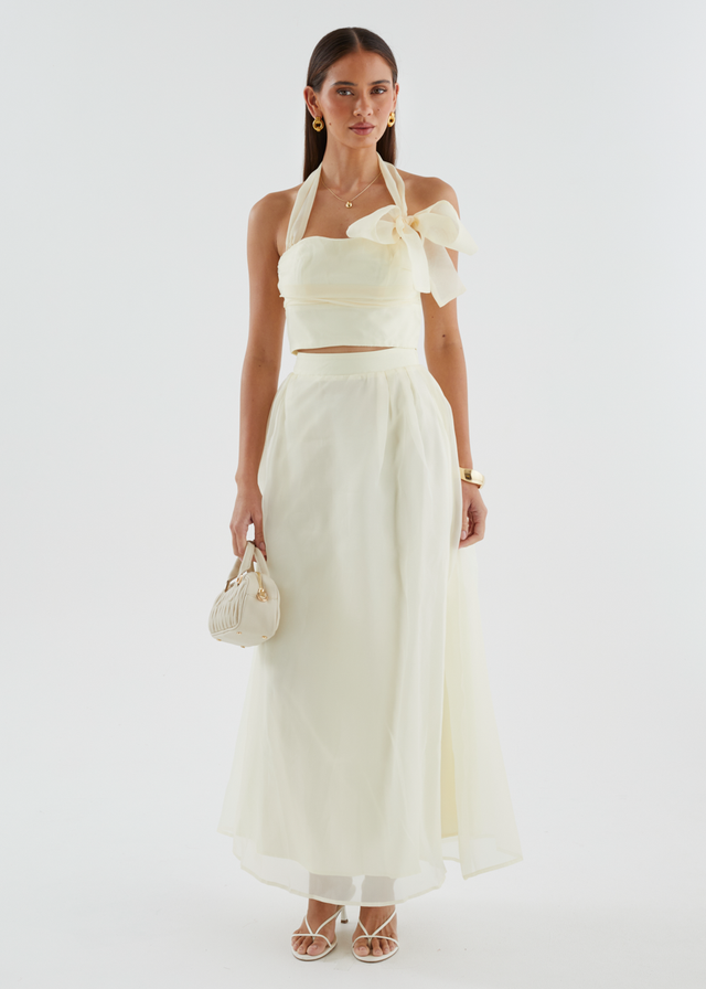 Kailah Halter Crop - Butter