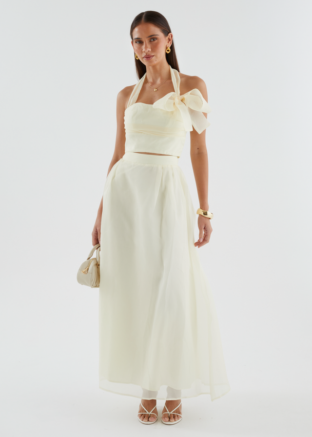 Kailah Halter Crop - Butter