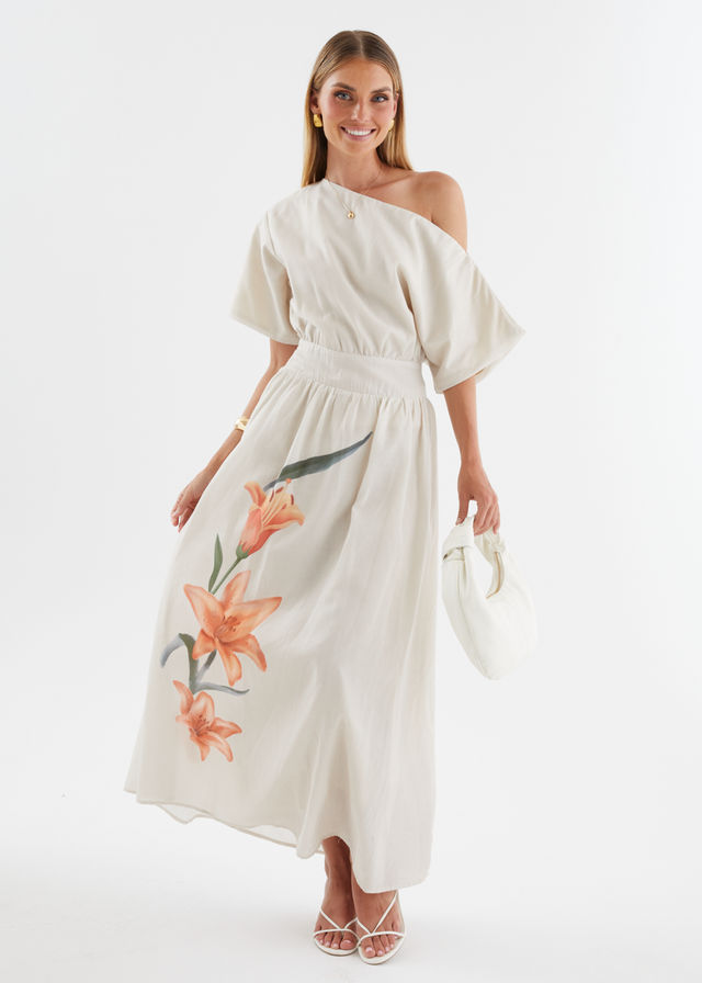 Rue Drop Shoulder Maxi Dress - Orange Lily