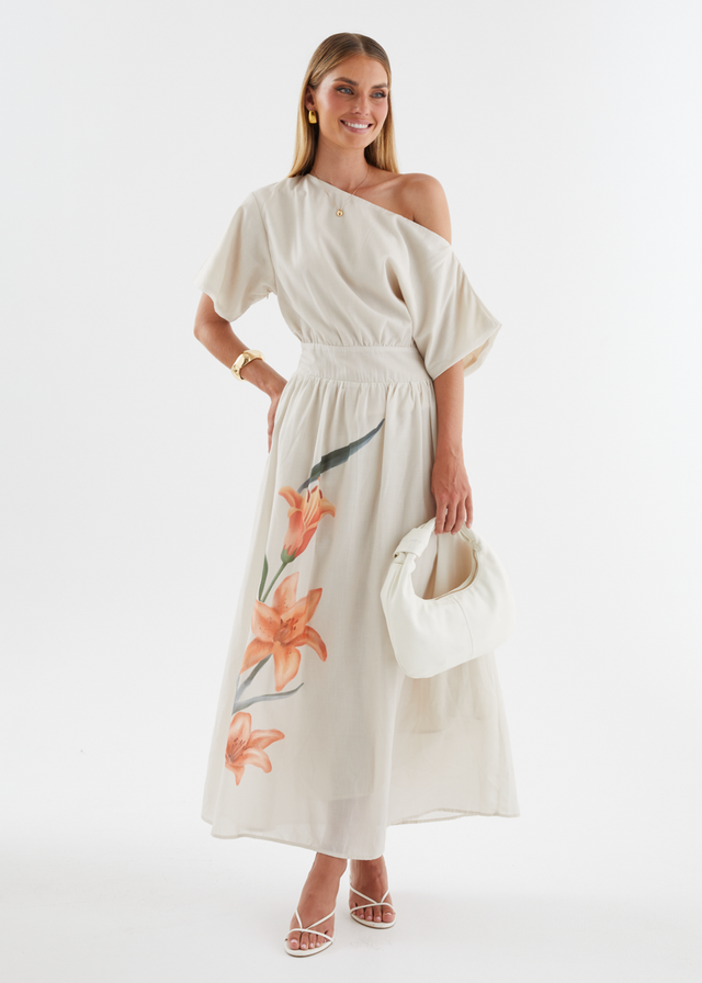 Rue Drop Shoulder Maxi Dress - Orange Lily