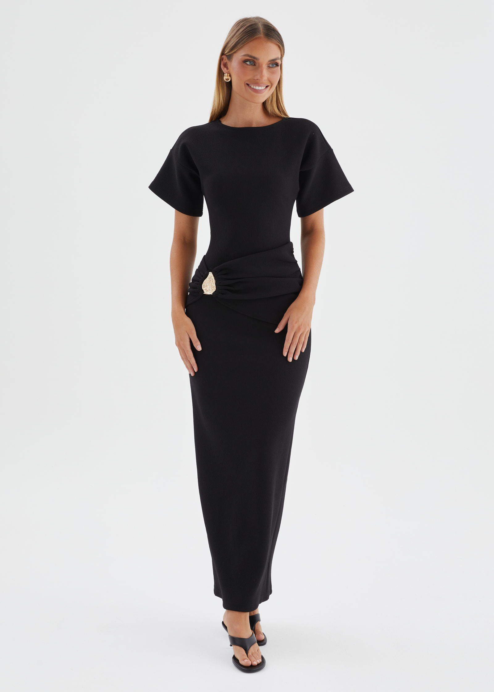 black gingham maxi dress Rails Jordie Dress M / Black Gingham main image 0