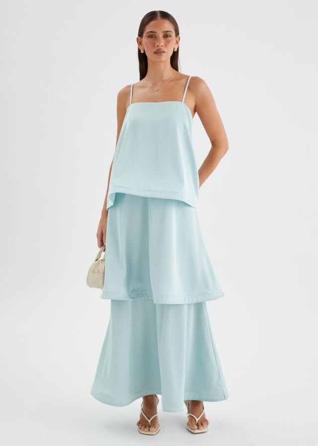 Tahana Maxi Dress - Ice Blue