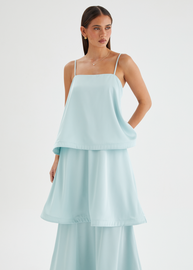 Tahana Maxi Dress - Ice Blue