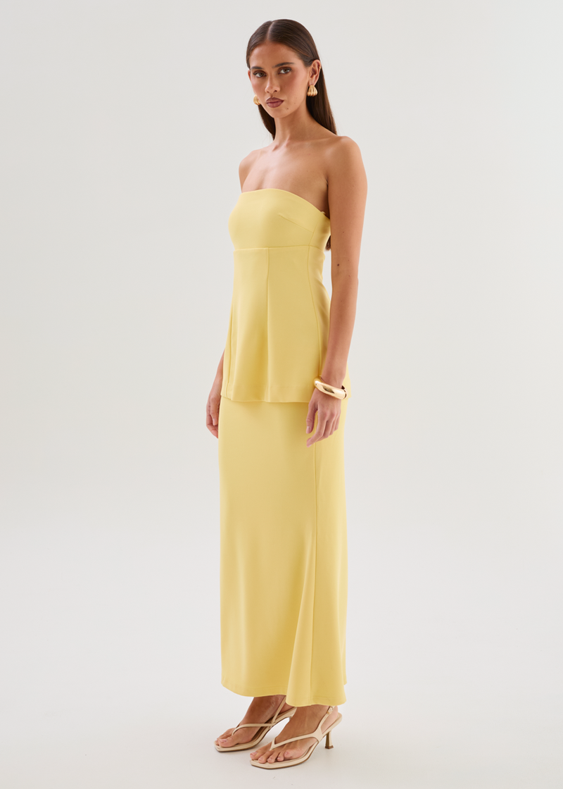 theia gold dress KAHLO MAXI DRESS main image 0