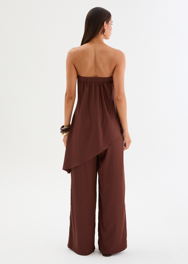 Tallula Strapless Top - Chocolate