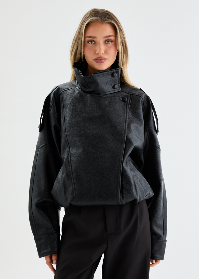 Bronx PU Jacket - Black