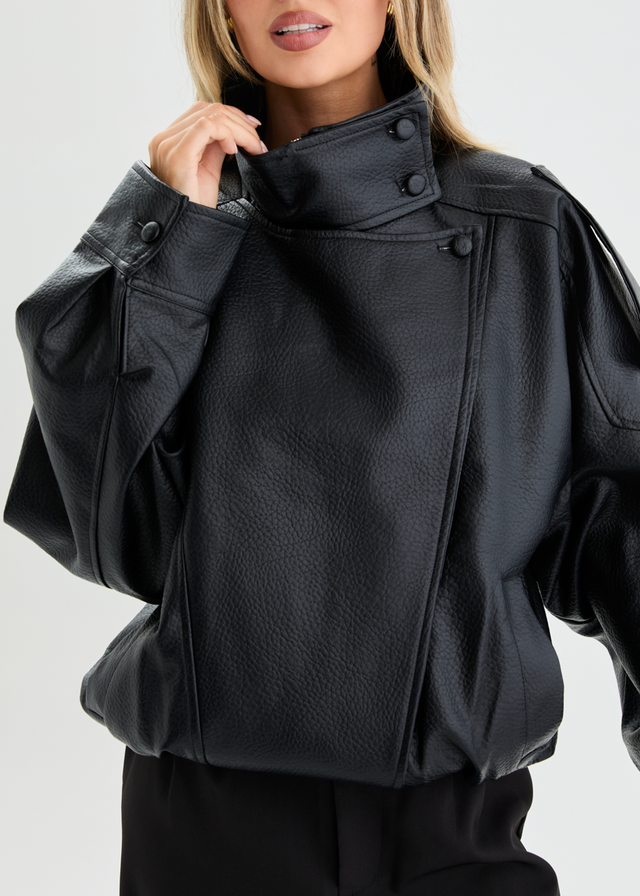 Bronx PU Jacket - Black