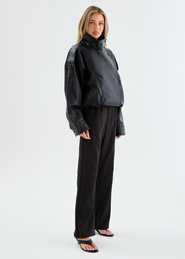 Bronx PU Jacket - Black