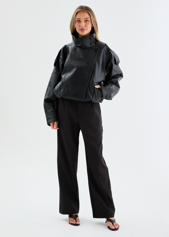 Bronx PU Jacket - Black