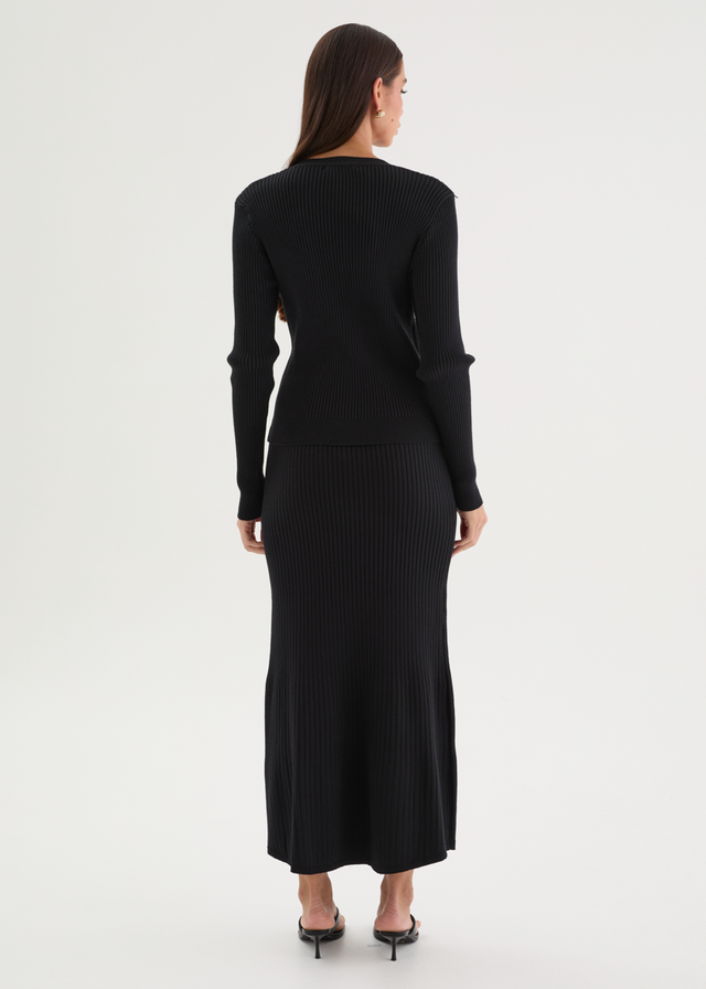 Zanah Knit Top - Black