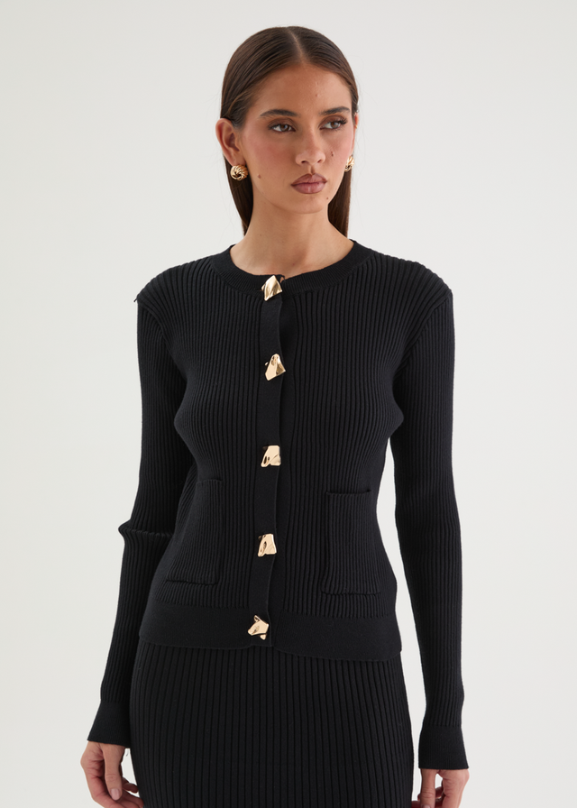 Zanah Knit Top - Black