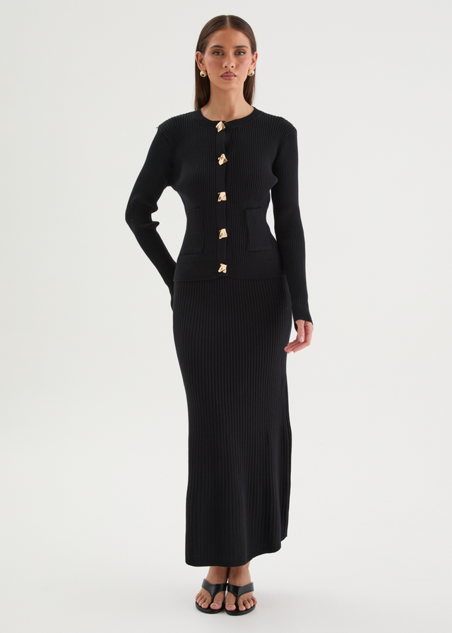 Zanah Knit Top - Black