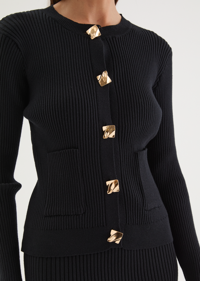 Zanah Knit Top - Black