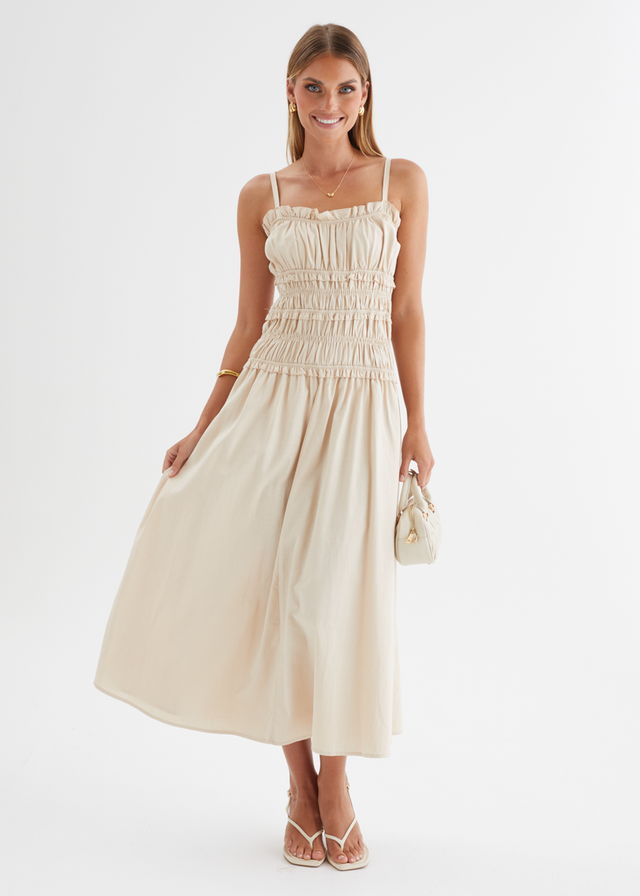Zenayah Maxi Dress - Beige