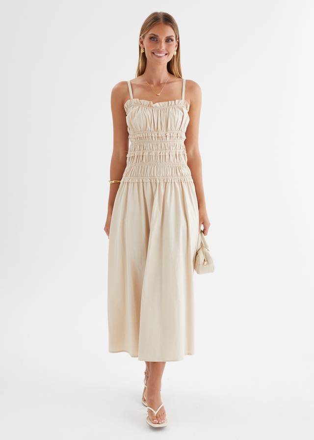 Zenayah Maxi Dress - Beige