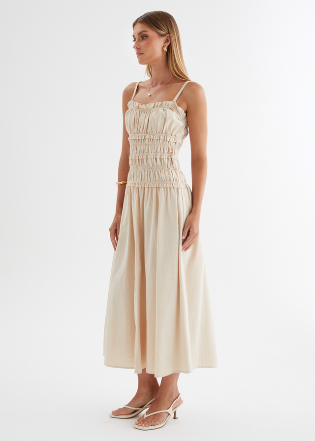 Zenayah Maxi Dress - Beige