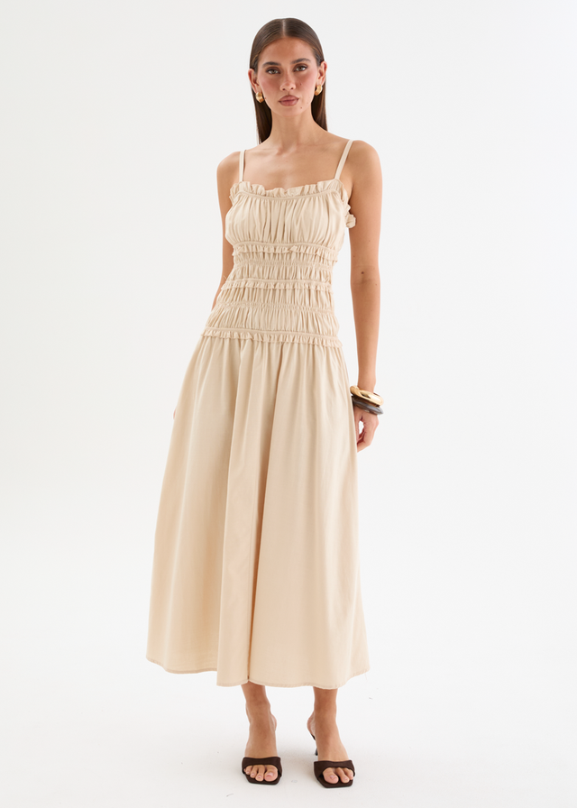 Zenayah Maxi Dress - Beige
