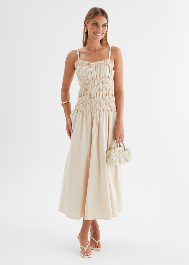 Zenayah Maxi Dress - Beige