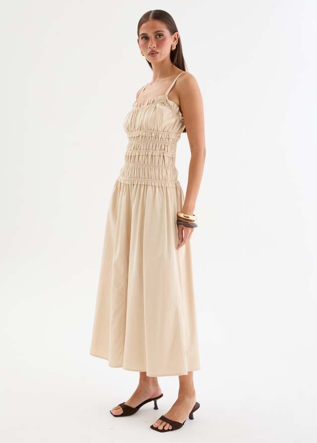 Zenayah Maxi Dress - Beige