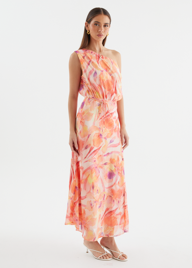 Alisa Drop Shoulder Maxi Dress - Tangerine Dream