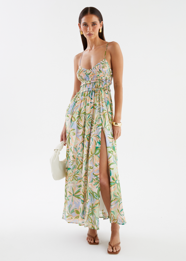 Jacey Maxi Dress - Mojito Fleur