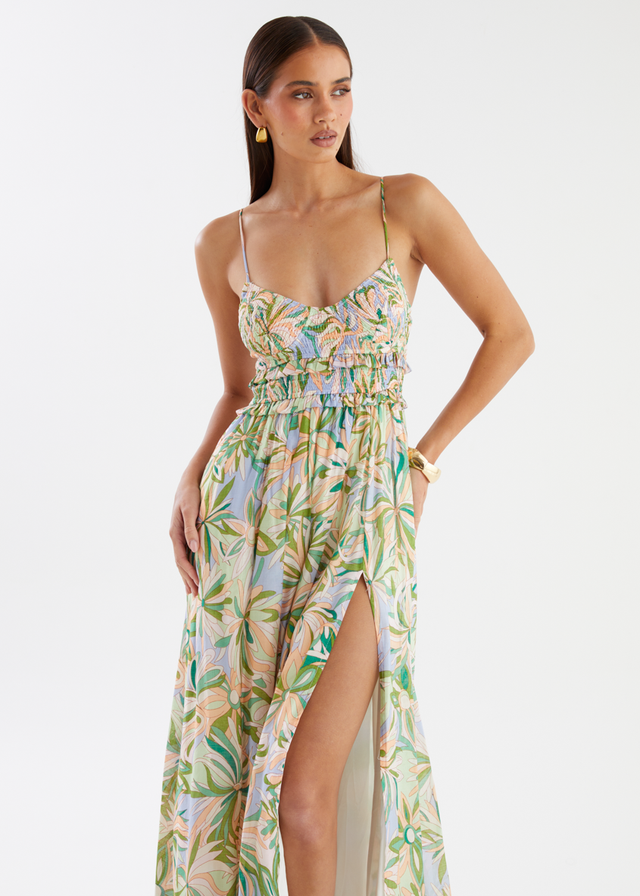 Jacey Maxi Dress - Mojito Fleur