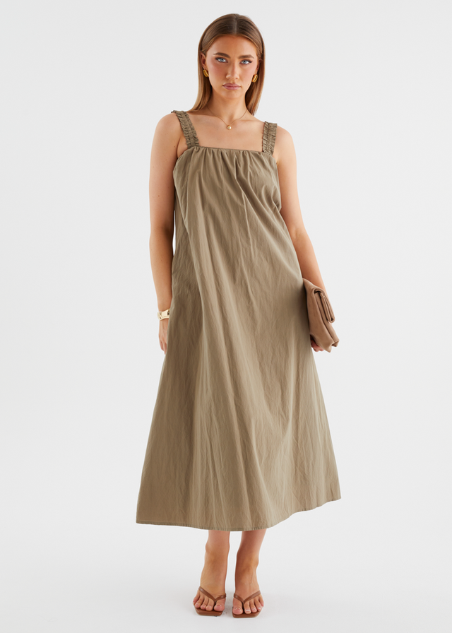 Woodstock Maxi Dress - Khaki