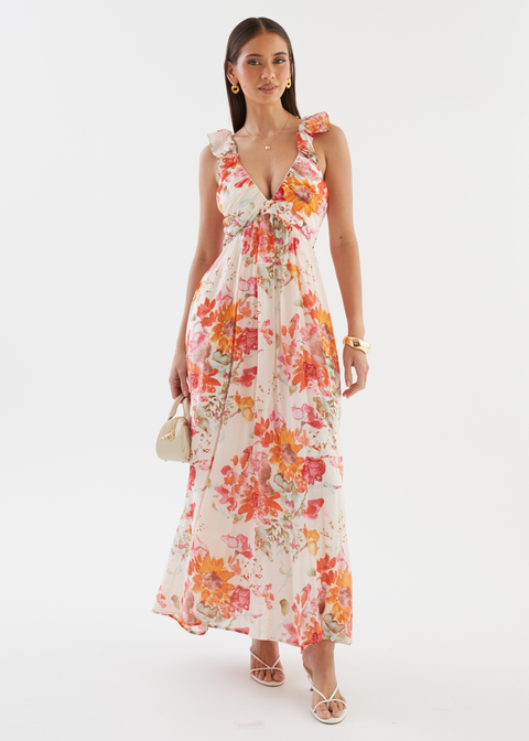 autumn floral maxi dress Aimy Maxi Dress