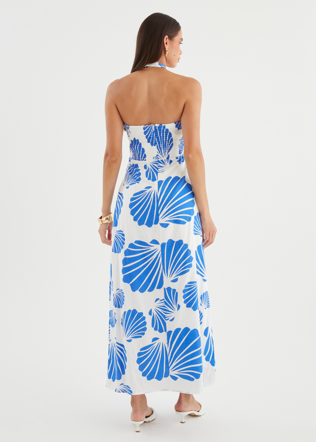 Jarvis Halter Maxi Dress - Blue Shell