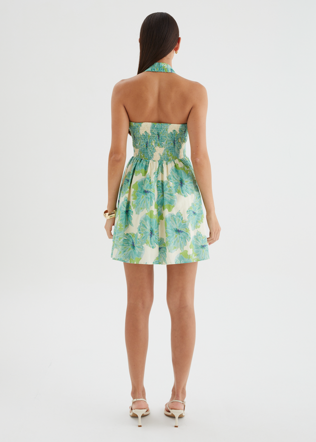 Juliannah Halter Dress - Jade Flowers