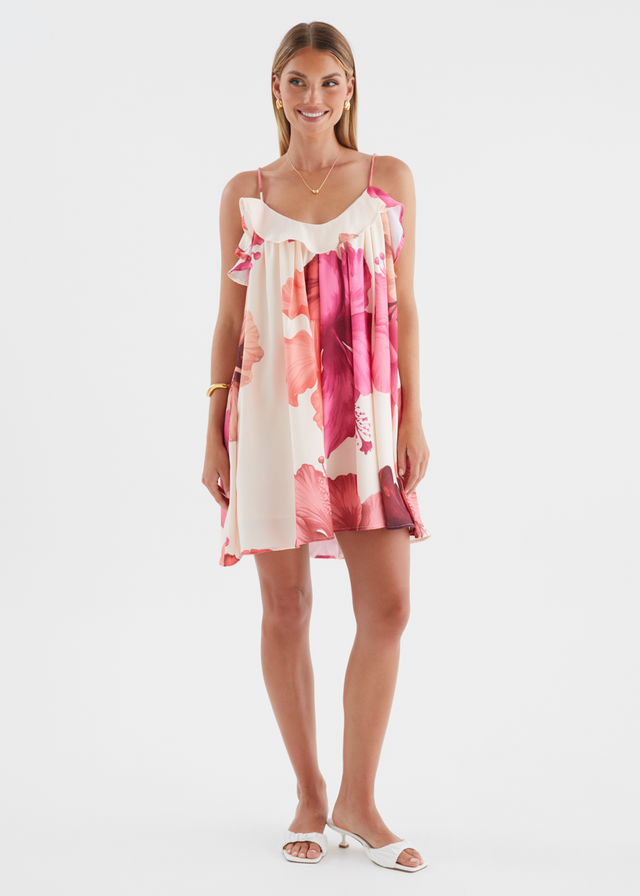 Abianne Dress - Fuchsia Floral