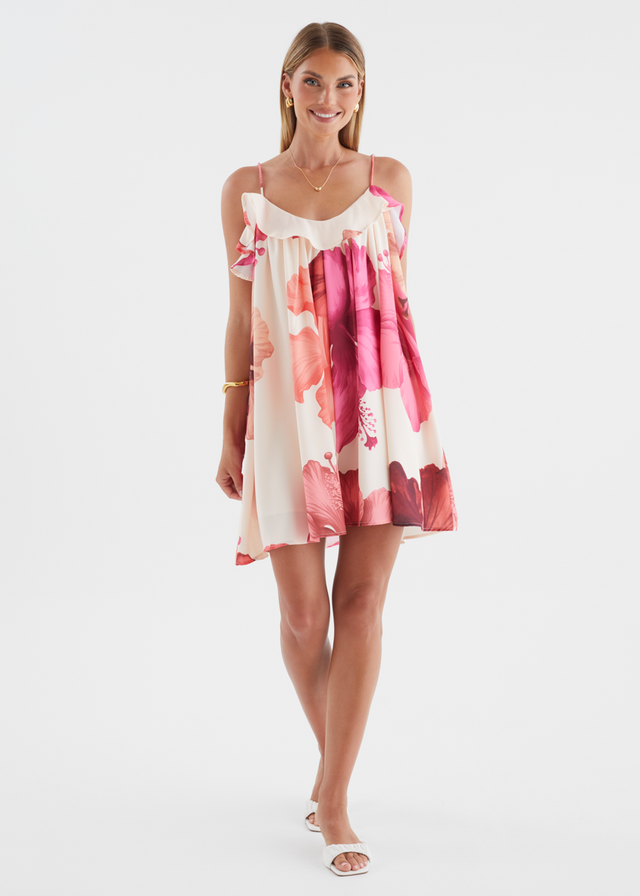 Abianne Dress - Fuchsia Floral