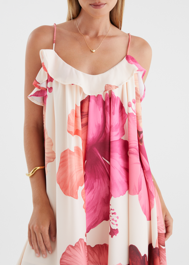 Abianne Dress - Fuchsia Floral