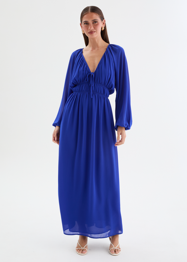 Ellaria Maxi Dress - Cobalt