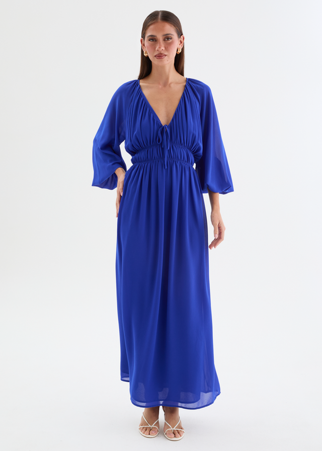 Ellaria Maxi Dress - Cobalt