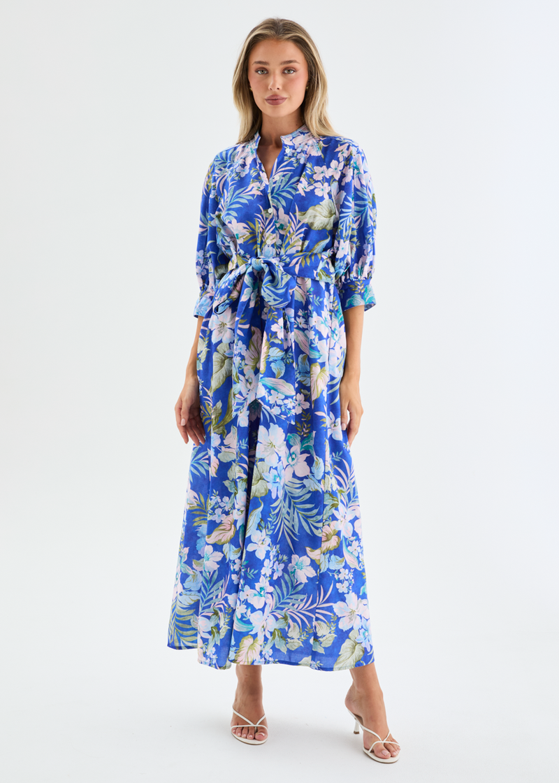Blue Floral Dresses Gingham & Heels Blue Floral Dresses Gingham & Heels
