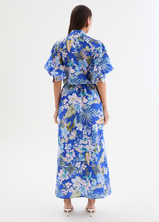 Jupiter Maxi Dress - Cobalt Garden