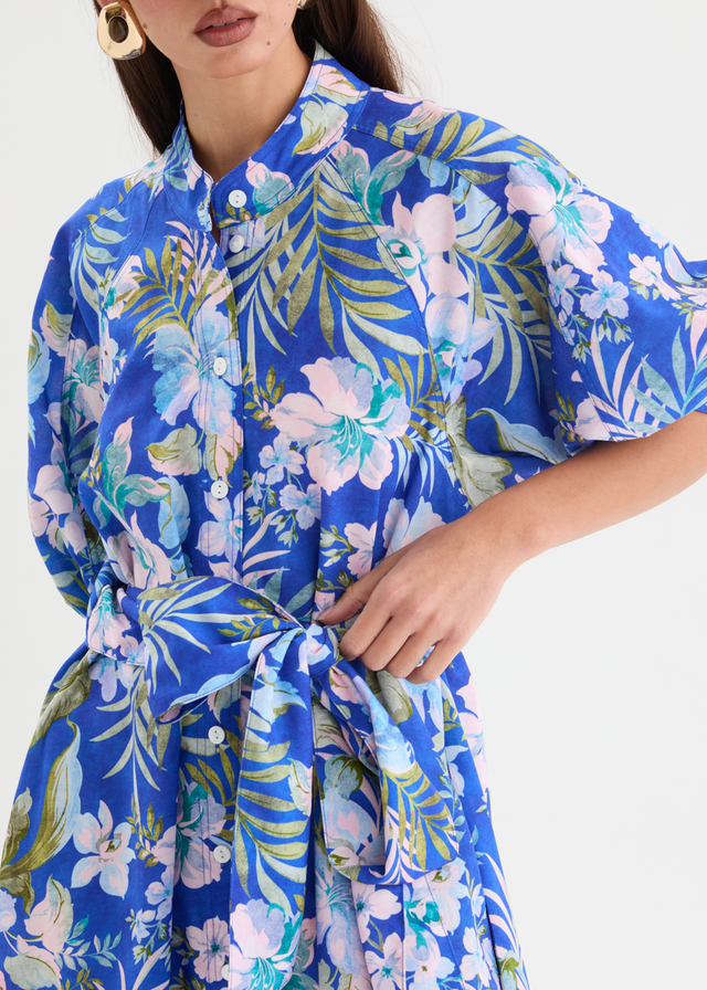 Jupiter Maxi Dress - Cobalt Garden