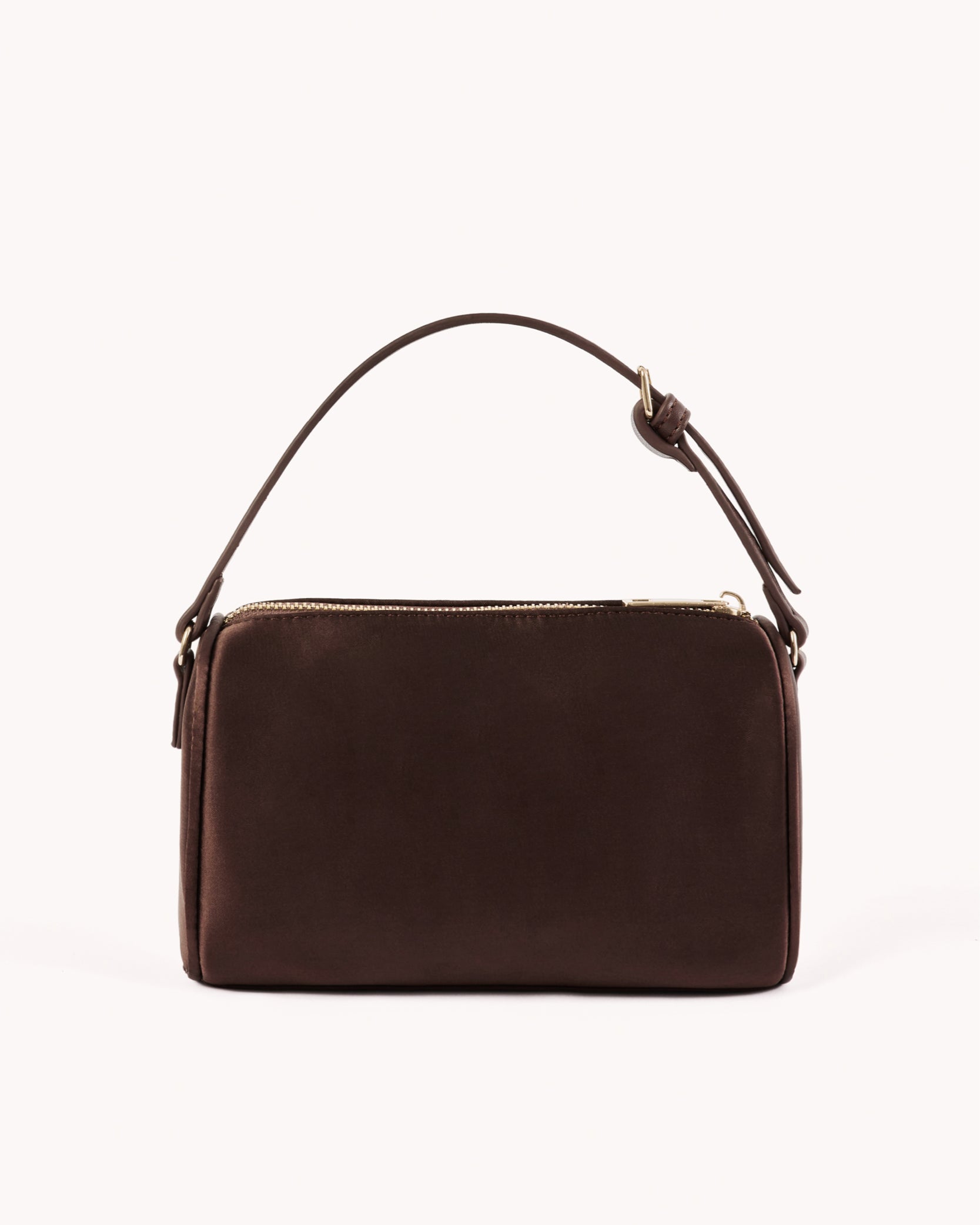 Donna Handle Bag - Espresso Satin