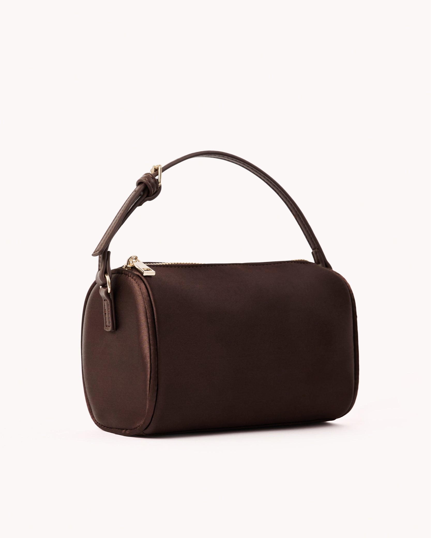 Donna Handle Bag - Espresso Satin