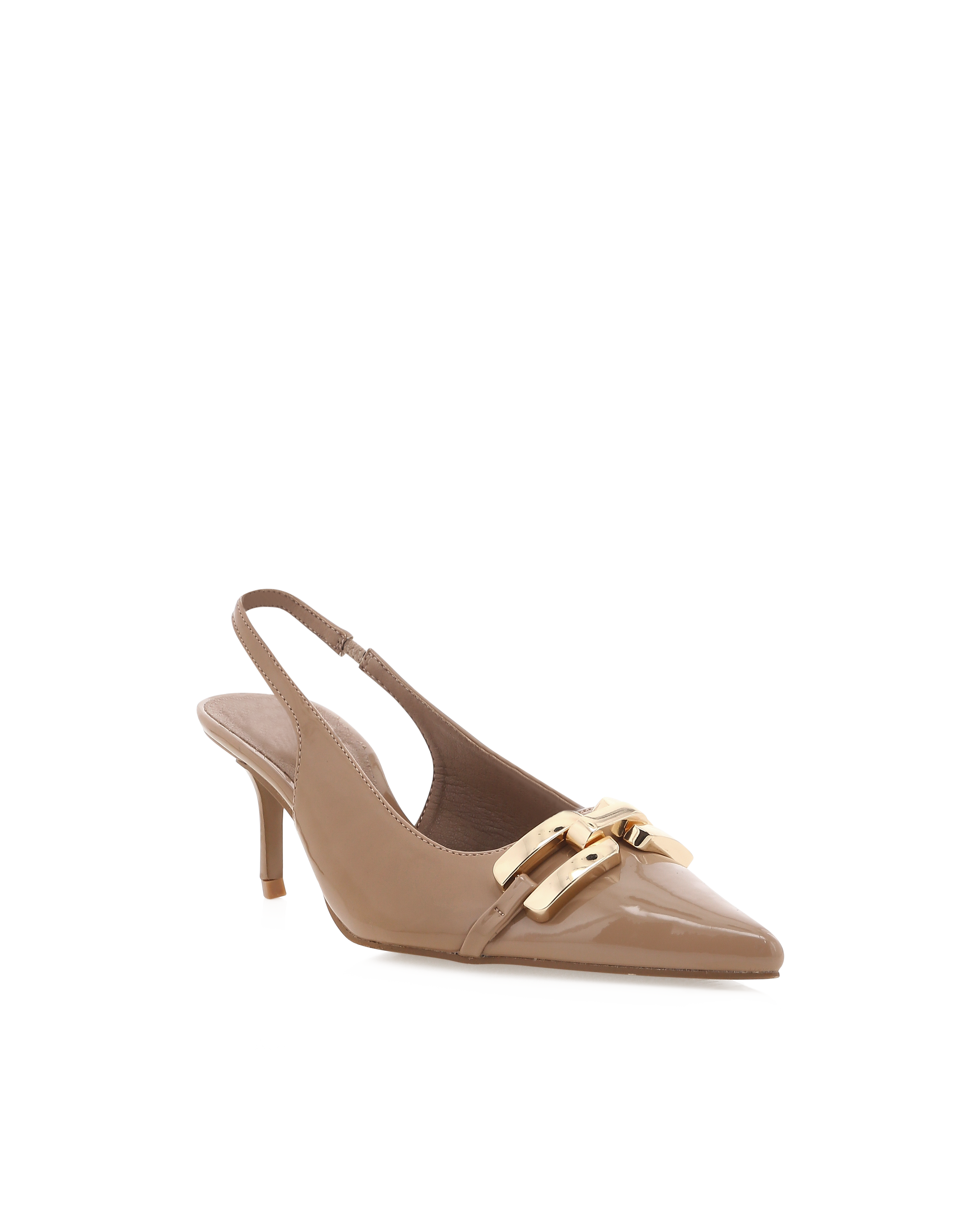 Dorothea Heels - Taupe Patent