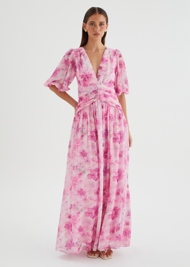 Aubree Maxi Dress - Watercolour Floral