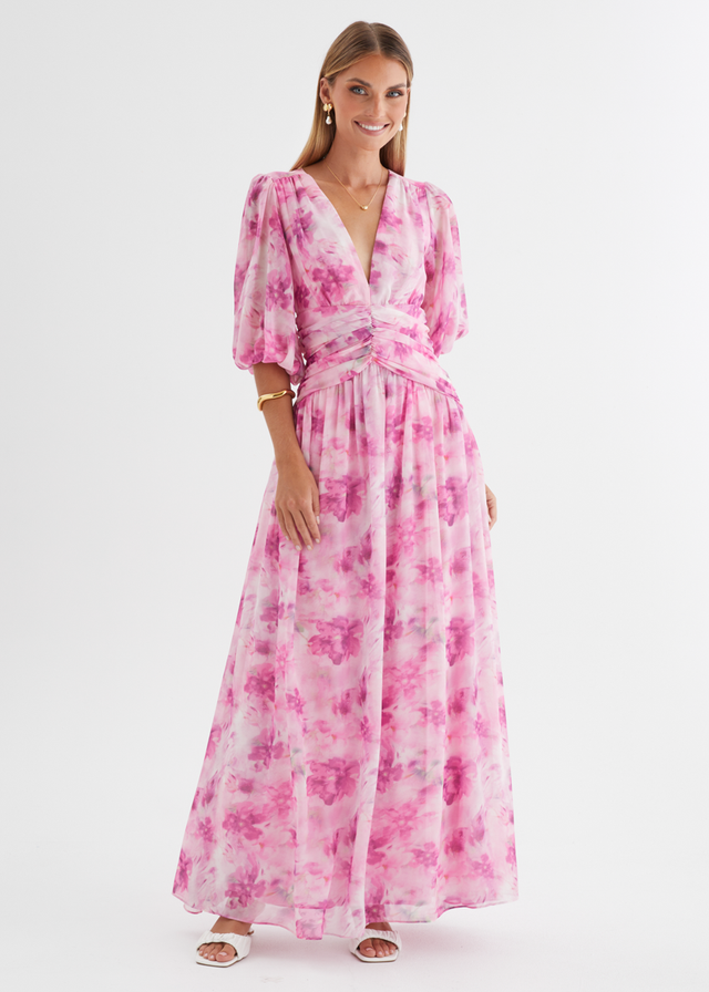 Aubree Maxi Dress - Watercolour Floral