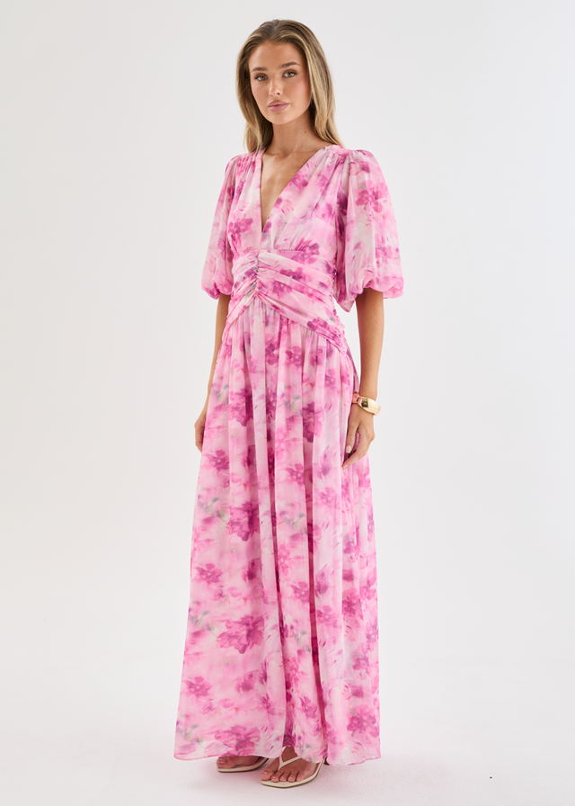 Aubree Maxi Dress - Watercolour Floral