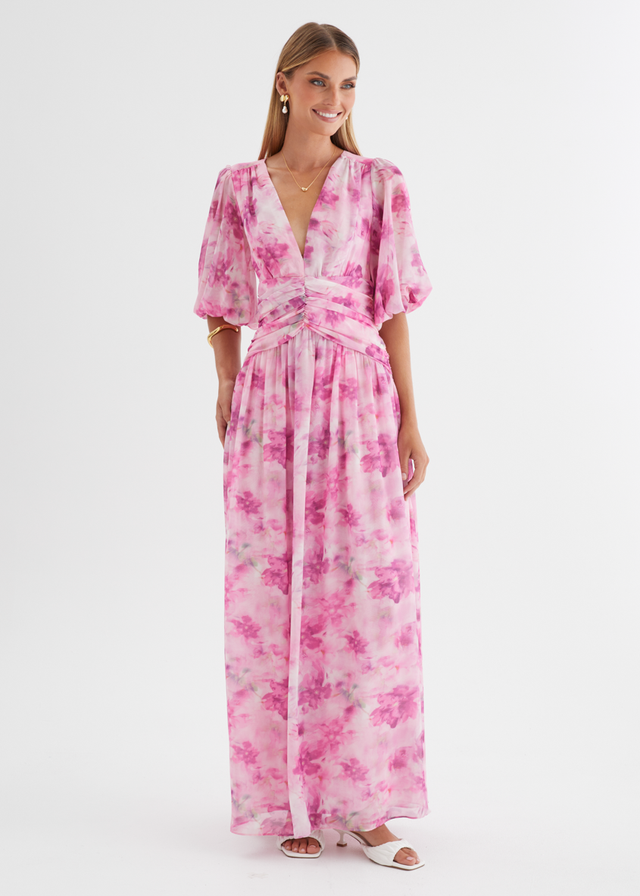 Aubree Maxi Dress - Watercolour Floral