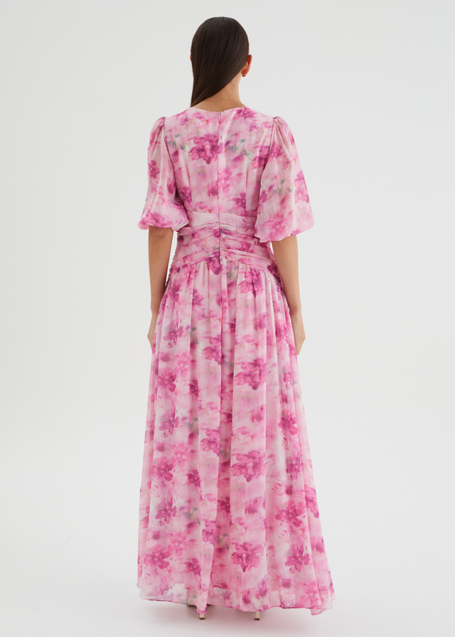 Aubree Maxi Dress - Watercolour Floral