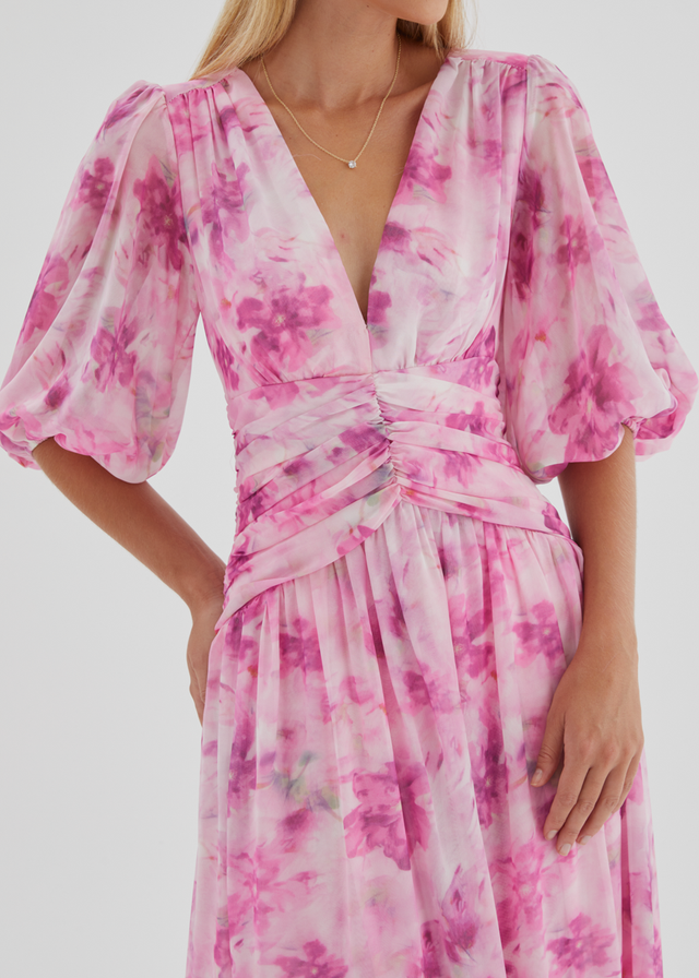 Aubree Maxi Dress - Watercolour Floral