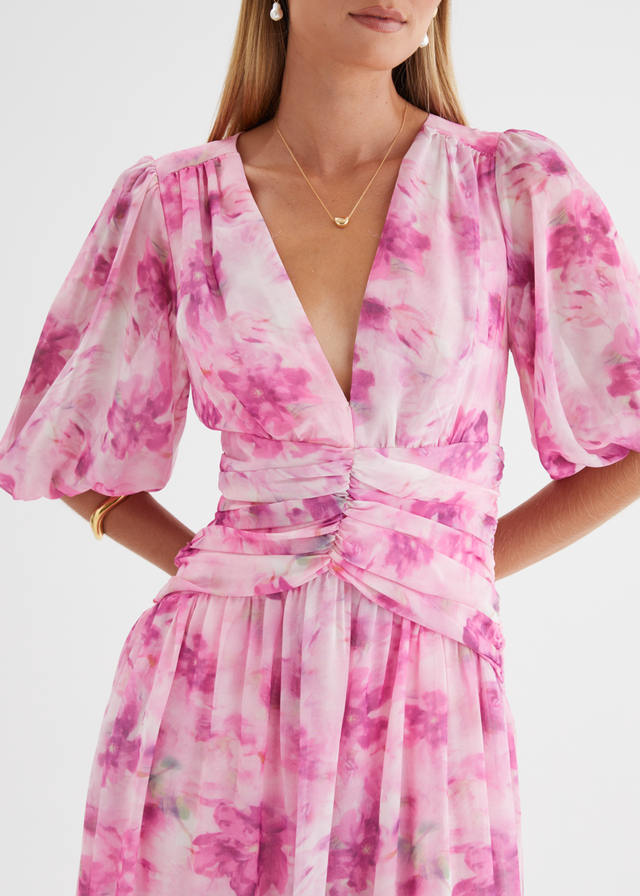 Aubree Maxi Dress - Watercolour Floral