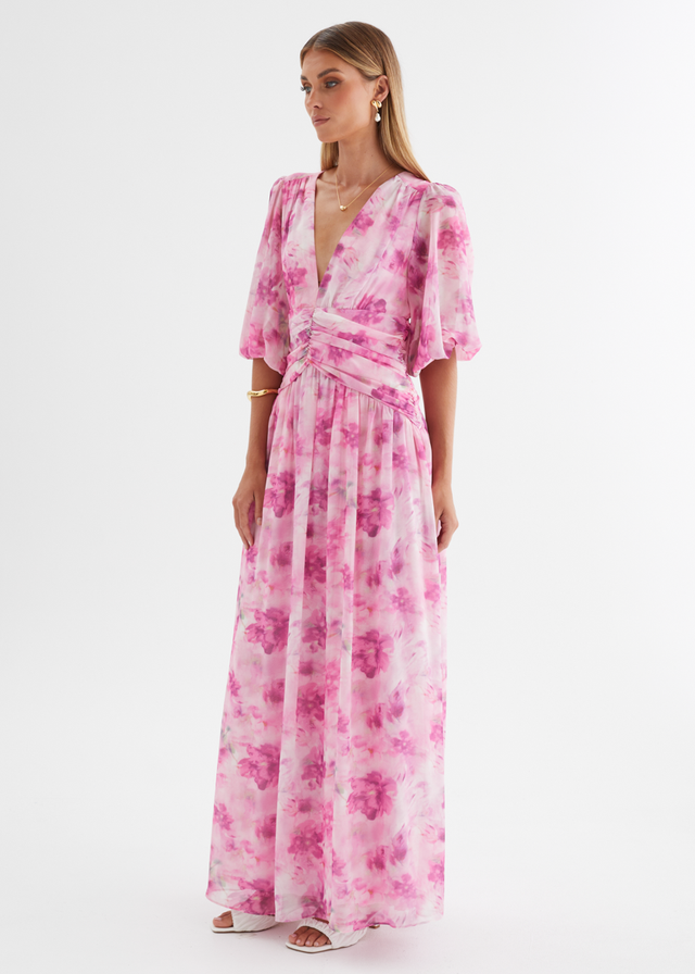 Aubree Maxi Dress - Watercolour Floral