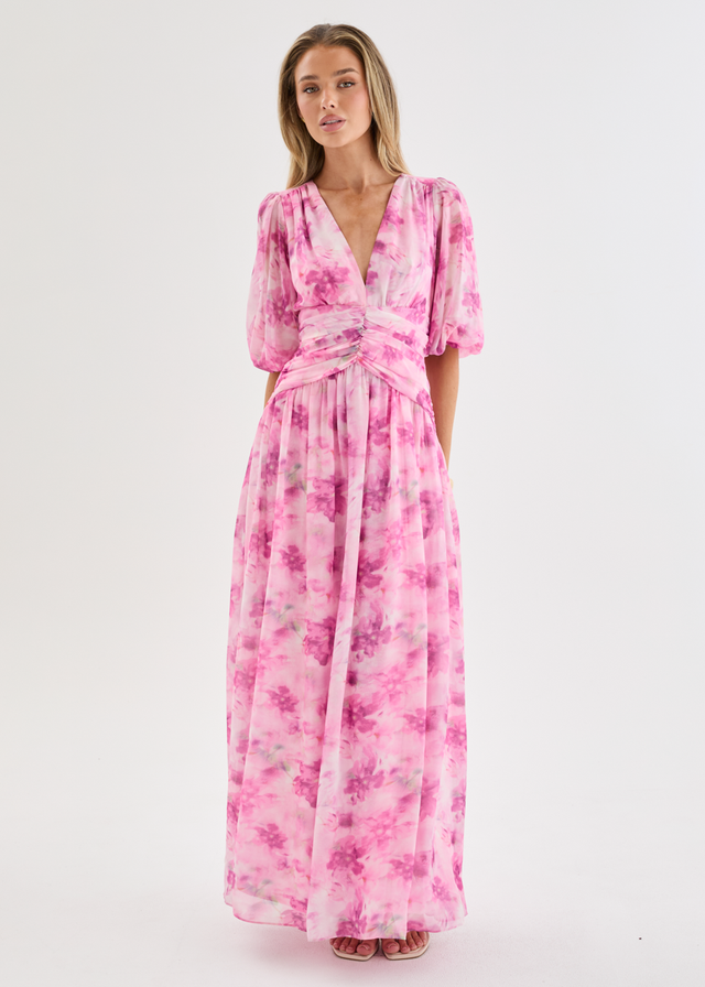 Aubree Maxi Dress - Watercolour Floral